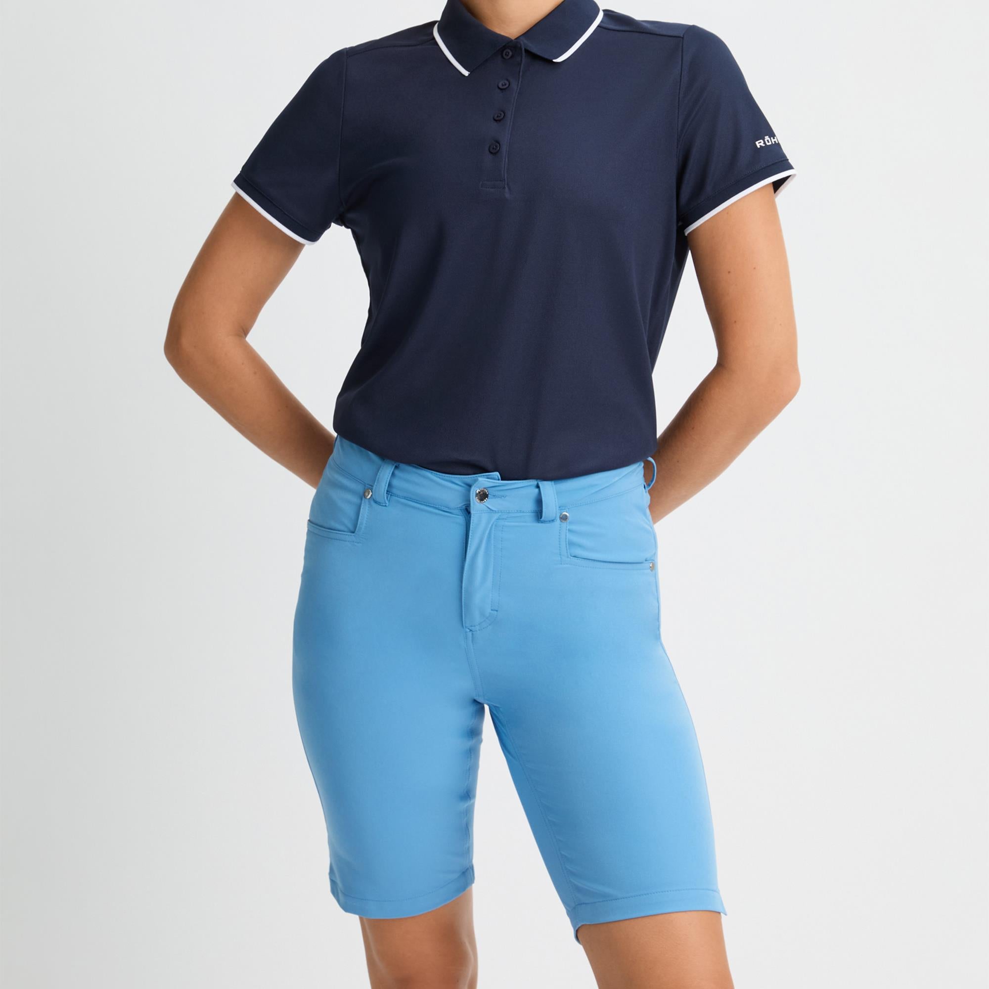 Rohnisch Chie Comfort Stretch Ladies Golf Bermuda Shorts Pacific Coast